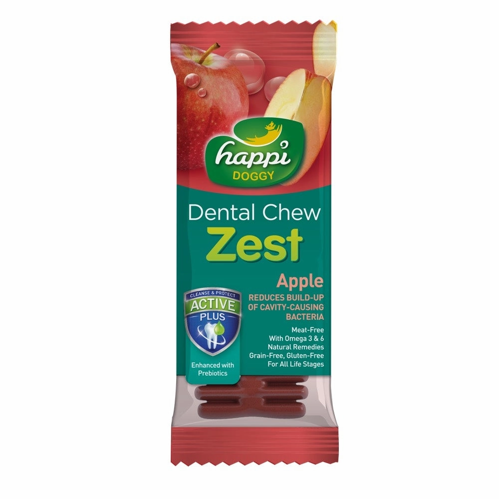 10 FOR $12: Happi Skippi (Doggy) Zest Apple 4 Inch Dental Dog Chew 25g dog dental kit,pet toothbrush,dog oral care