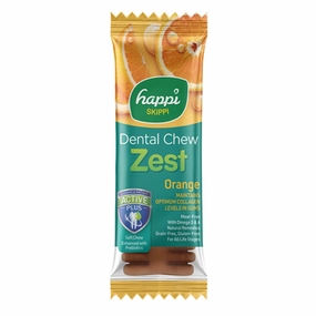 10 FOR $12: Happi Skippi (Doggy) Zest Orange 4 Inch Dental Dog Chew 25g dog dental kit,pet toothbrush,dog oral care
