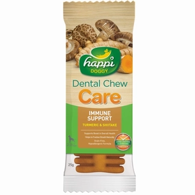 10 FOR $15: Happi Skippi (Doggy) Care Turmeric & Shiitake Immune Support Grain-Free Dental Dog Chew 25g dog dental kit,pet toothbrush,dog oral care