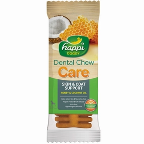 10 FOR $15: Happi Skippi (Doggy) Dental Chew Care Honey & Coconut Oil Skin & Coat Support 25g dog dental kit,pet toothbrush,dog oral care
