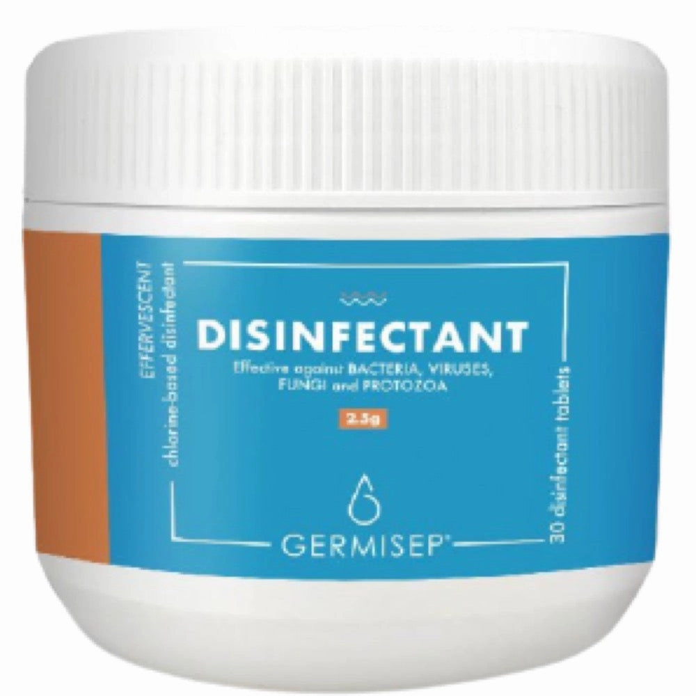 10% OFF: Germisep Effervescent Disinfectant Cleaning Tablets (2.5g x 30 tabs) dog shampoo,pet wipes,dog cleaning spray