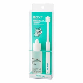 10% OFF: Mind Up Nyanko Care Toothbrushing Kit B Cylinder Head For Cats dog dental kit,pet toothbrush,dog oral care