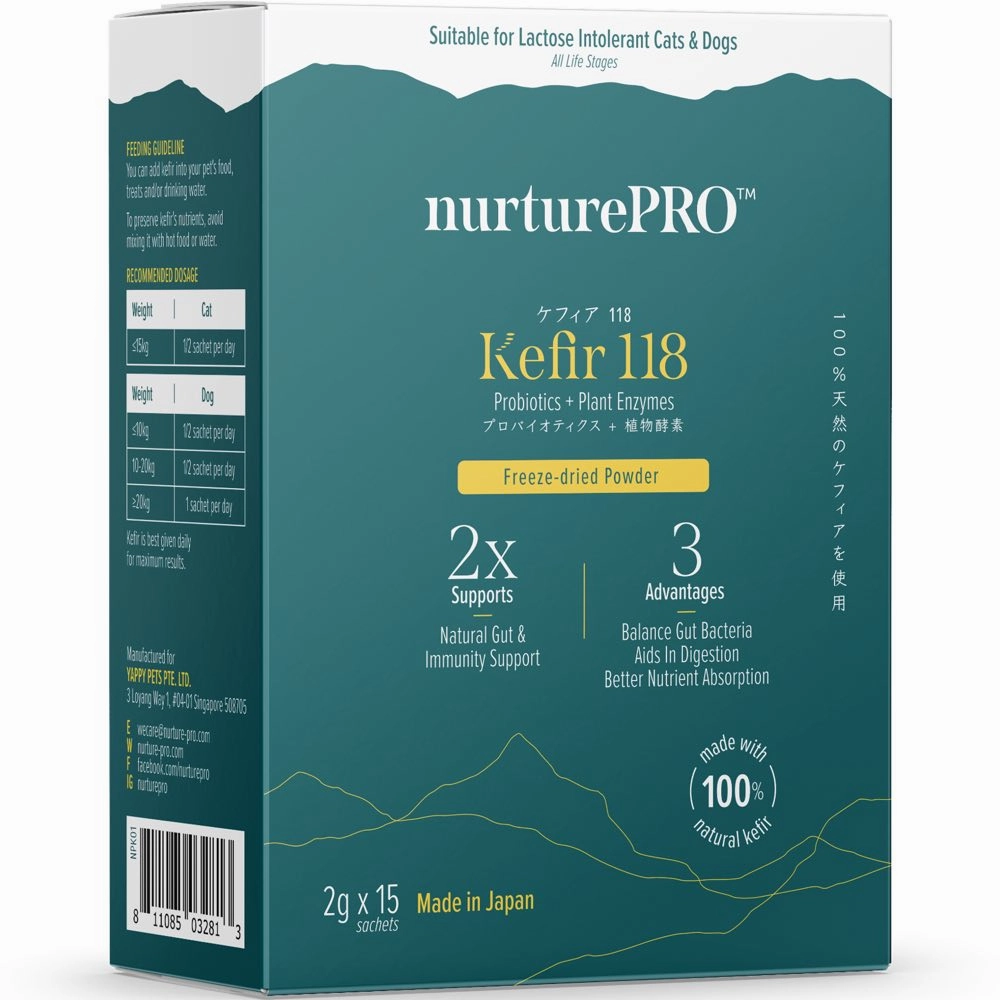 10% OFF: Nurture Pro Kefir 118 Probiotics   Plant Enzymes Freeze-Dried Powder Supplement  For Cats & Dogs 30g digestive care dog food,urinary care cat food,sensitive stomach pet food