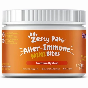 10% OFF: Zesty Paws Aller-Immune Mini Bites Lamb Flavor Dog Supplement Chews 90ct digestive care dog food,urinary care cat food,sensitive stomach pet food