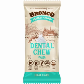 12 FOR $10: Bronco Dental Chew Milk Dog Treat 18g dog dental snacks,dental bones for dogs,dog oral sticks