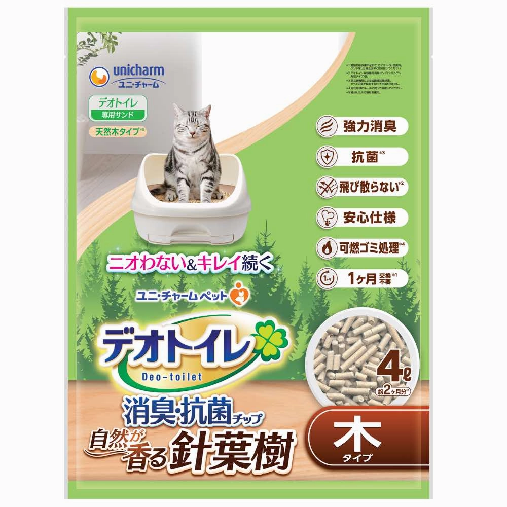 12% OFF: Unicharm Deo-Toilet Wood Pellet Refill 4L clumping cat litter,natural cat litter,dust free cat litter