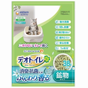 12% OFF: Unicharm Deo-Toilet Zeolite Pellet Refill 3.8L (Natural Garden Scent) clumping cat litter,natural cat litter,dust free cat litter
