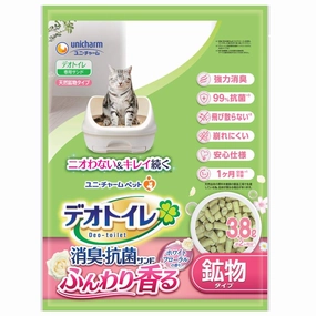 12% OFF: Unicharm Deo-Toilet Zeolite Pellet Refill 3.8L (White Floral Scent) clumping cat litter,natural cat litter,dust free cat litter