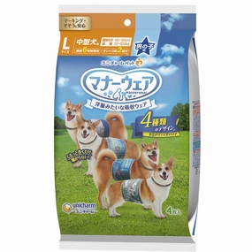 12% OFF: Unicharm Dog Diaper Trial Pack (Male) dog shampoo,pet wipes,dog cleaning spray