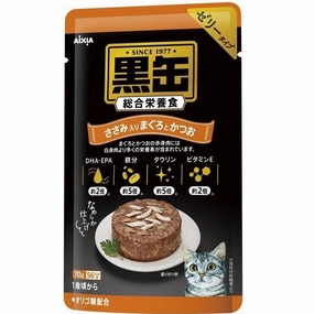 15% OFF: Aixia Kuro-Can Tuna & Skipjack With Chicken Grain-Free Adult Pouch Cat Food 70g x 12 cat general supplies cat toys cat grooming cat food cat litter