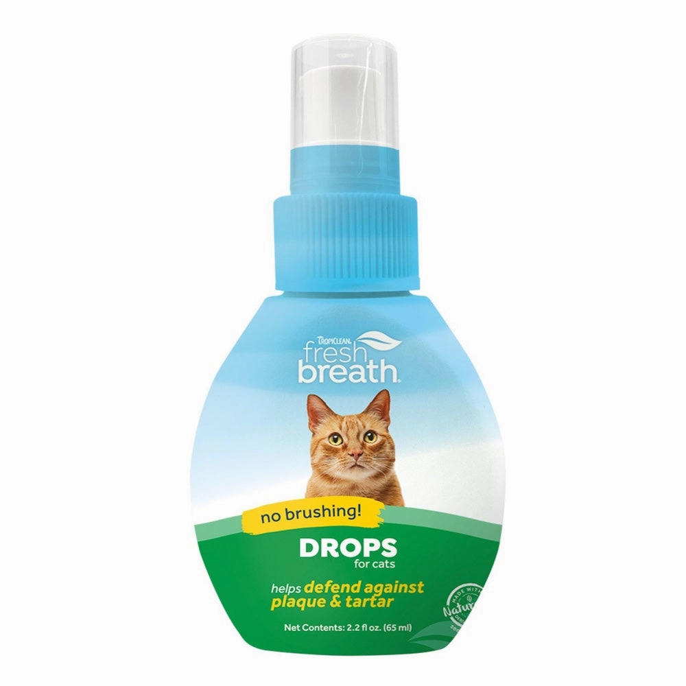 15% OFF (BBD Apr 2025): Tropiclean Fresh Breath Drops For Cats 2.2oz dog dental kit,pet toothbrush,dog oral care