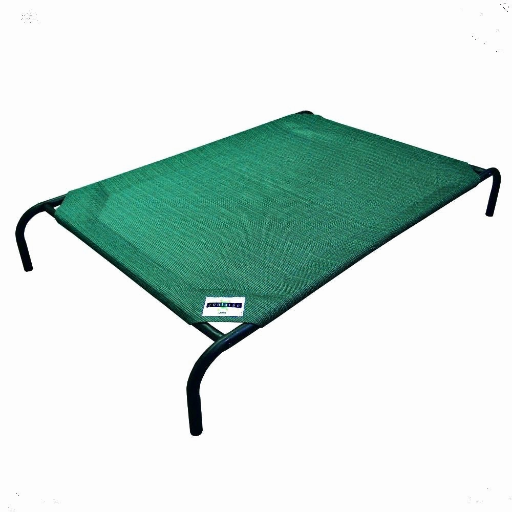 15% OFF: Coolaroo Elevated Knitted Fabric Pet Bed - Green orthopedic dog bed,large dog bed,washable dog bed