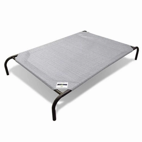 15% OFF: Coolaroo Elevated Knitted Fabric Pet Bed - Light Grey orthopedic dog bed,large dog bed,washable dog bed