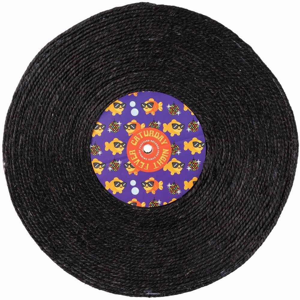 15% OFF: FuzzYard Record Cat Scratcher (Caturday Night Fever) cat scratching post,cat scratch pad,cat furniture scratcher
