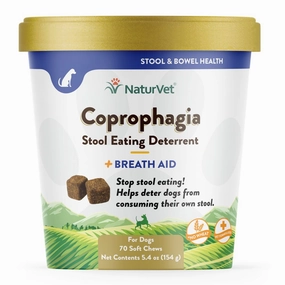 15% OFF: NaturVet Coprophagia Stool Eating Deterrent Soft Chew Supplement For Dogs 70 count digestive care dog food,urinary care cat food,sensitive stomach pet food