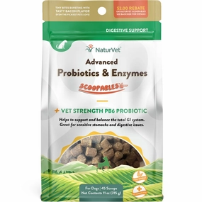 15% OFF: NaturVet Scoopables Advanced Probiotics & Enzymes Digestive Support Dog Supplement 11oz digestive care dog food,urinary care cat food,sensitive stomach pet food