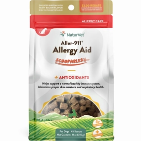 15% OFF: NaturVet Scoopables Aller-911 Allergy Aid Dog Supplement 11oz small pet habitat,pet cage accessories,small animal home