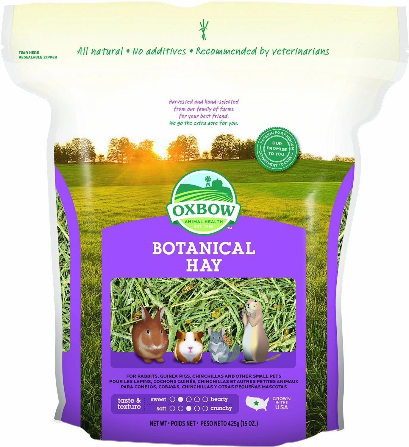 15% OFF: Oxbow Botanical Hay 15oz parrot cage,small bird perch,exotic pet bird