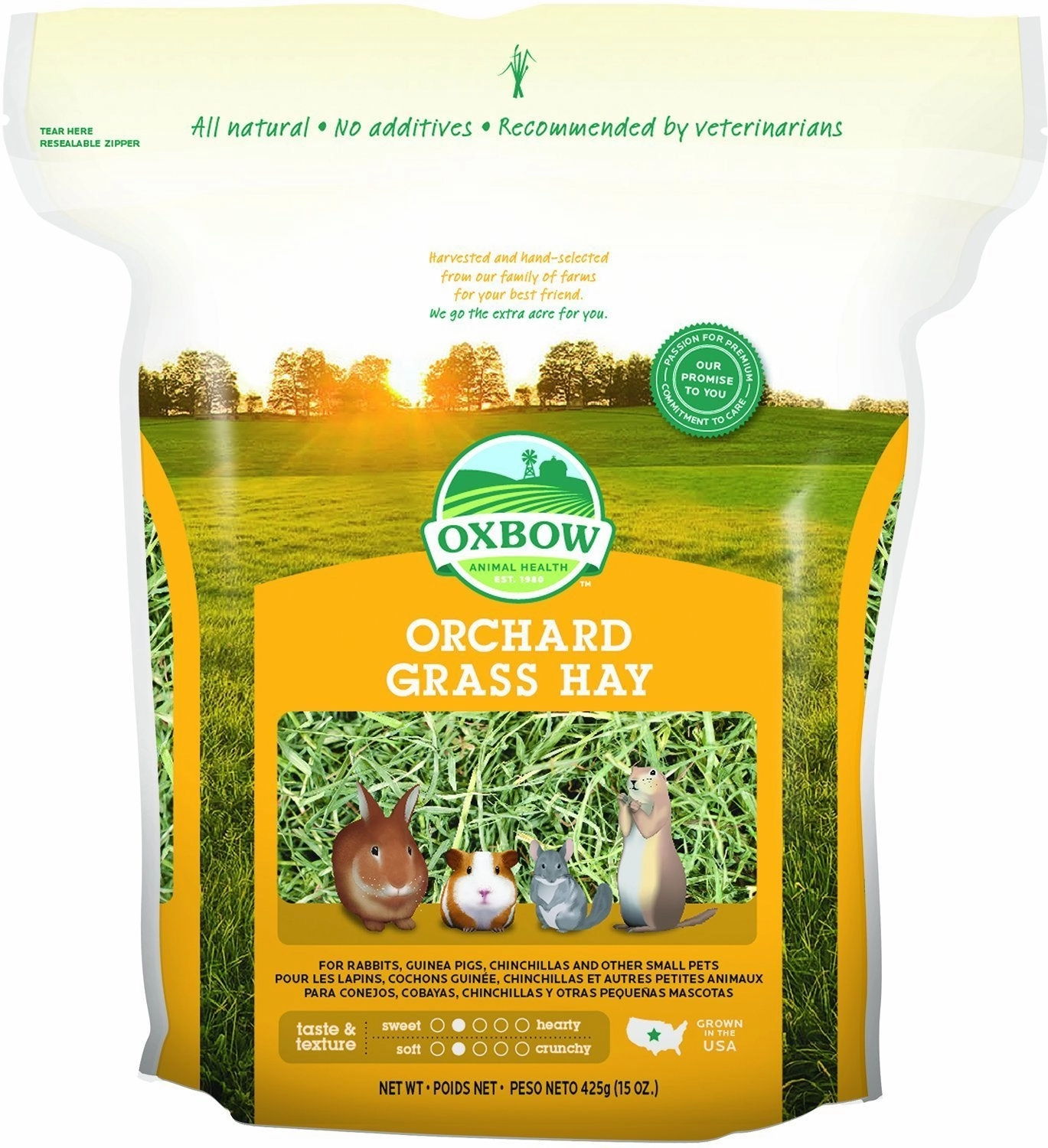 15% OFF: Oxbow Orchard Grass Hay 15oz parrot cage,small bird perch,exotic pet bird