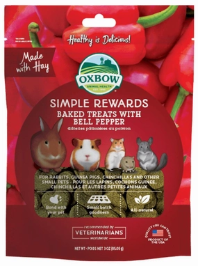 15% OFF: Oxbow Simple Rewards Baked Treats With Bell Pepper For Small Animals 85g parrot cage,small bird perch,exotic pet bird