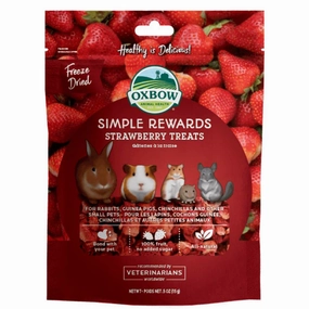 15% OFF: Oxbow Simple Rewards Strawberry Treats For Small Animals 15g parrot cage,small bird perch,exotic pet bird