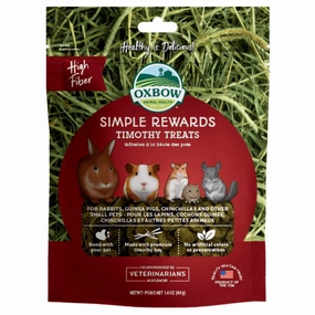 15% OFF: Oxbow Simple Rewards Timothy Treats For Small Animals 40g parrot cage,small bird perch,exotic pet bird