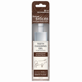15% OFF: Tropiclean Enticers Smoked Beef Brisket Flavor Teeth Cleaning Gel For Dogs 2oz dog dental kit,pet toothbrush,dog oral care