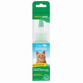 15% OFF: Tropiclean Fresh Breath Clean Teeth Gel For Cats 2oz dog dental kit,pet toothbrush,dog oral care