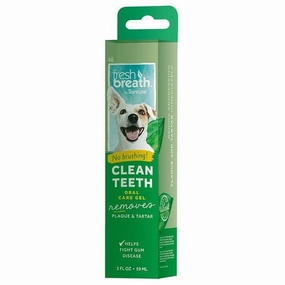 15% OFF: Tropiclean Fresh Breath Clean Teeth Oral Care Gel For Dogs dog dental kit,pet toothbrush,dog oral care