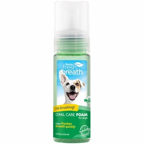 15% OFF: Tropiclean Fresh Breath Oral Care Foam 4.5oz dog dental kit,pet toothbrush,dog oral care