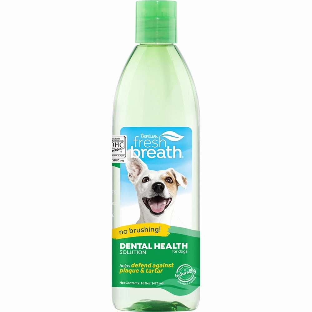 15% OFF: Tropiclean Fresh Breath Oral Care Water Additive For Dogs 16oz dog dental kit,pet toothbrush,dog oral care