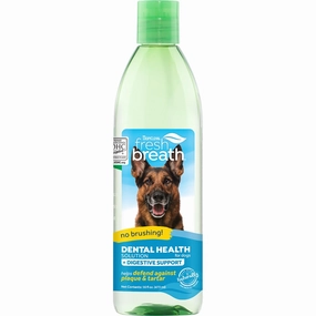 15% OFF: Tropiclean Fresh Breath Oral Care Water Additive Plus Digestive Support For Dogs 16oz dog dental kit,pet toothbrush,dog oral care