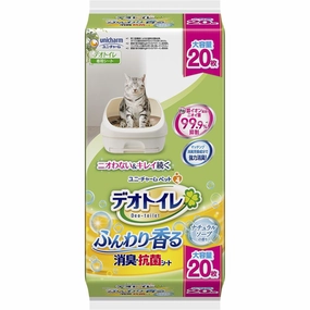 15% OFF: Unicharm Deo-Toilet Absorbent Pads Refill (Natural Soap Scent) 20pc clumping cat litter,natural cat litter,dust free cat litter