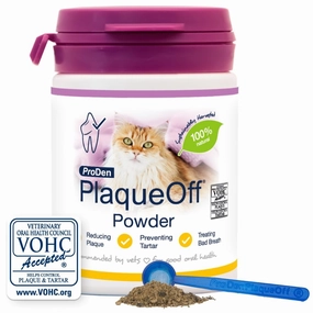 18% OFF: ProDen PlaqueOff Powder Dental Care Cat Supplement 40g dog dental kit,pet toothbrush,dog oral care