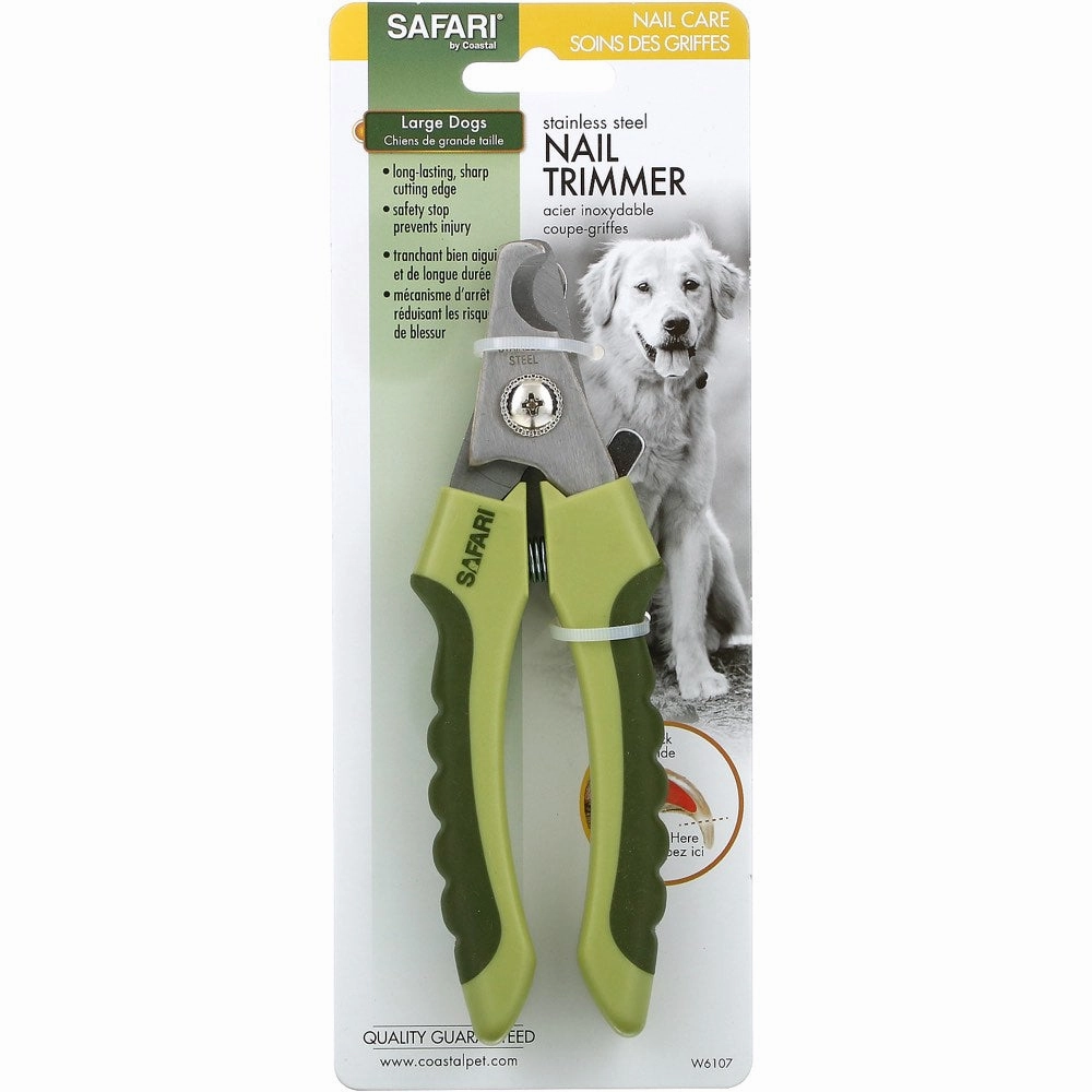 18% OFF: Safari Professional Stainless Steel Dog Nail Trimmer (Large) dog leash,reflective leash,retractable dog leash