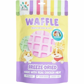 18% OFF: Singapaw Waffle Assorted Flavors Grain-Free Freeze-Dried Treats For Cats & Dogs 120g cat snacks catnip treats healthy cat food cat reward treats low calorie cat food