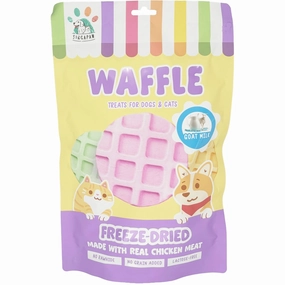 18% OFF: Singapaw Waffle Chicken & Goat Milk Grain-Free Freeze-Dried Treats For Cats & Dogs 120g cat general supplies cat toys cat grooming cat food cat litter