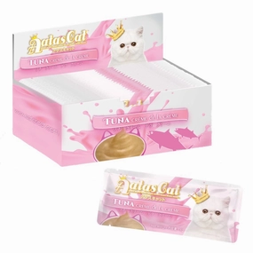 20 FOR $13: Aatas Cat Creme De La Creme Tuna Liquid Cat Treat 16gx20 (1box) cat general supplies cat toys cat grooming cat food cat litter