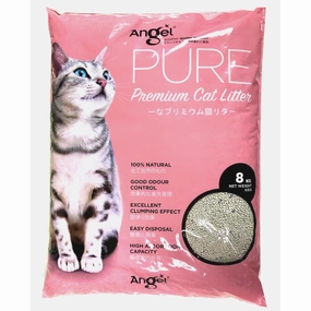 20% OFF: Angel Pure Premium Cat Litter Unscented 8kg clumping cat litter,natural cat litter,dust free cat litter