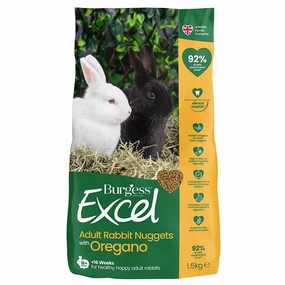 20% OFF: Burgess Excel Nuggets With Oregano For Adult Rabbits 1.5kg parrot cage,small bird perch,exotic pet bird
