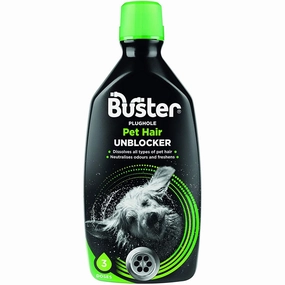 20% OFF: Buster Plughole Pet Hair Unblocker 900ml dog shampoo,pet wipes,dog cleaning spray