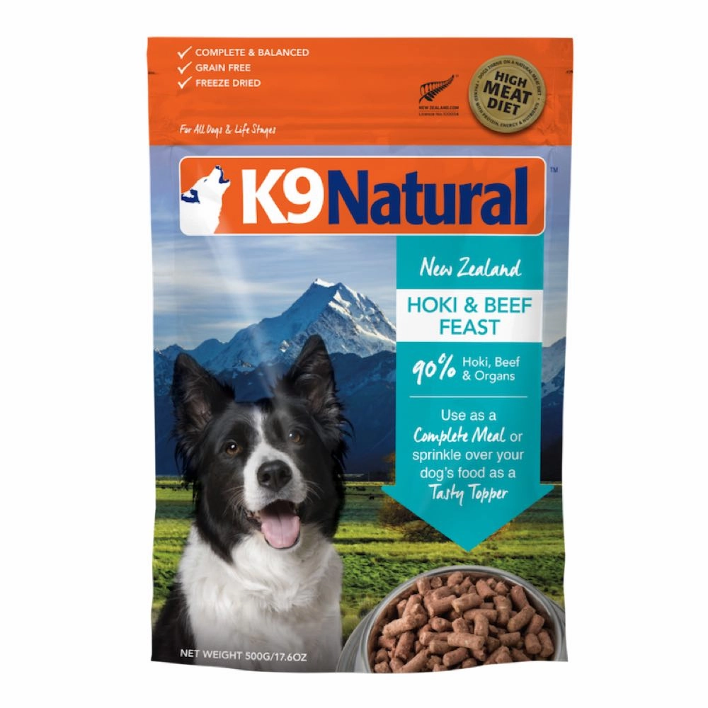 20% OFF: K9 Natural Hoki & Beef Feast Grain-Free Freeze-Dried Raw Dog Food horse supplement horse vitamins animal probiotics livestock digestive aid horse immune booster