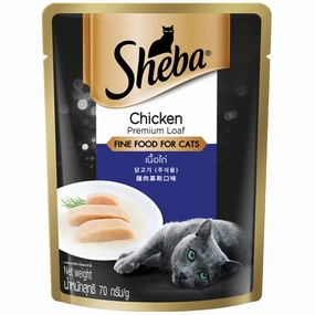 20% OFF: Sheba Chicken Premium Loaf Pouch Cat Food 70g x 12 cat general supplies cat toys cat grooming cat food cat litter