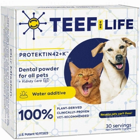 20% OFF: Teef! Protektin42 K Prebiotic Dental Powder Water Additive For Cats & Dogs 3g dog dental kit,pet toothbrush,dog oral care
