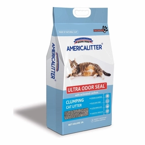 25% OFF: America Litter Ultra ODOUR SEAL Clumping Cat Litter 10L clumping cat litter,natural cat litter,dust free cat litter