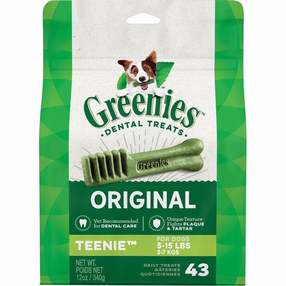 25% OFF/BUNDLE DEAL: Greenies Original Teenie Dental Dog Treats