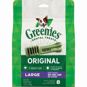 25% OFF: Greenies Original Large Dental Dog Treats 12oz (8 chews) dog dental snacks,dental bones for dogs,dog oral sticks