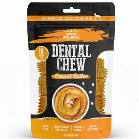 2 FOR $12.80: Absolute Holistic Dental Chew Peanut Butter Value Pack 160g dog dental snacks,dental bones for dogs,dog oral sticks