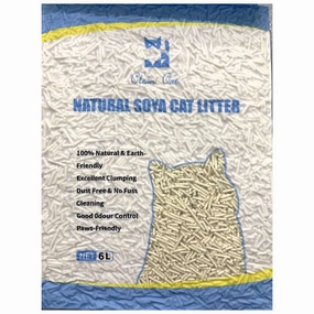 2 FOR $12: Clean Cat Natural Soya Cat Litter (2mm) 6L clumping cat litter,natural cat litter,dust free cat litter