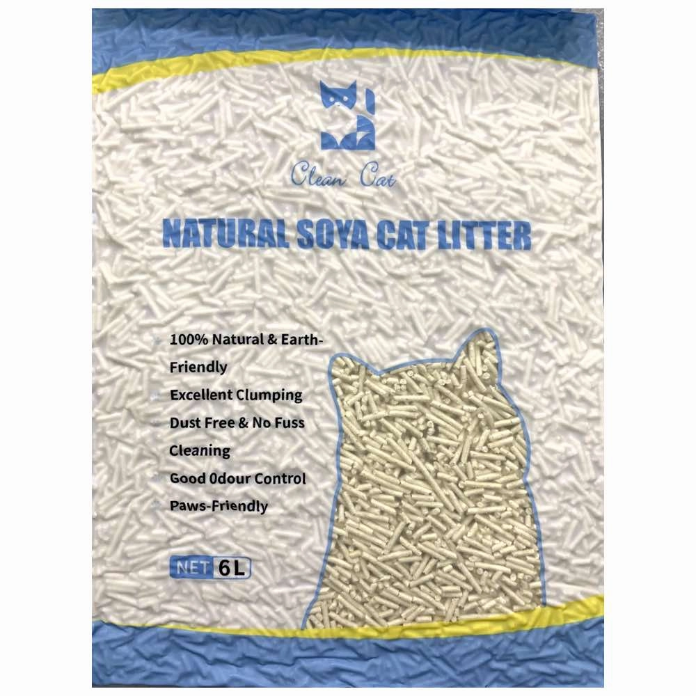 2 FOR $12: Clean Cat Natural Soya Cat Litter (2mm) 6L clumping cat litter,natural cat litter,dust free cat litter